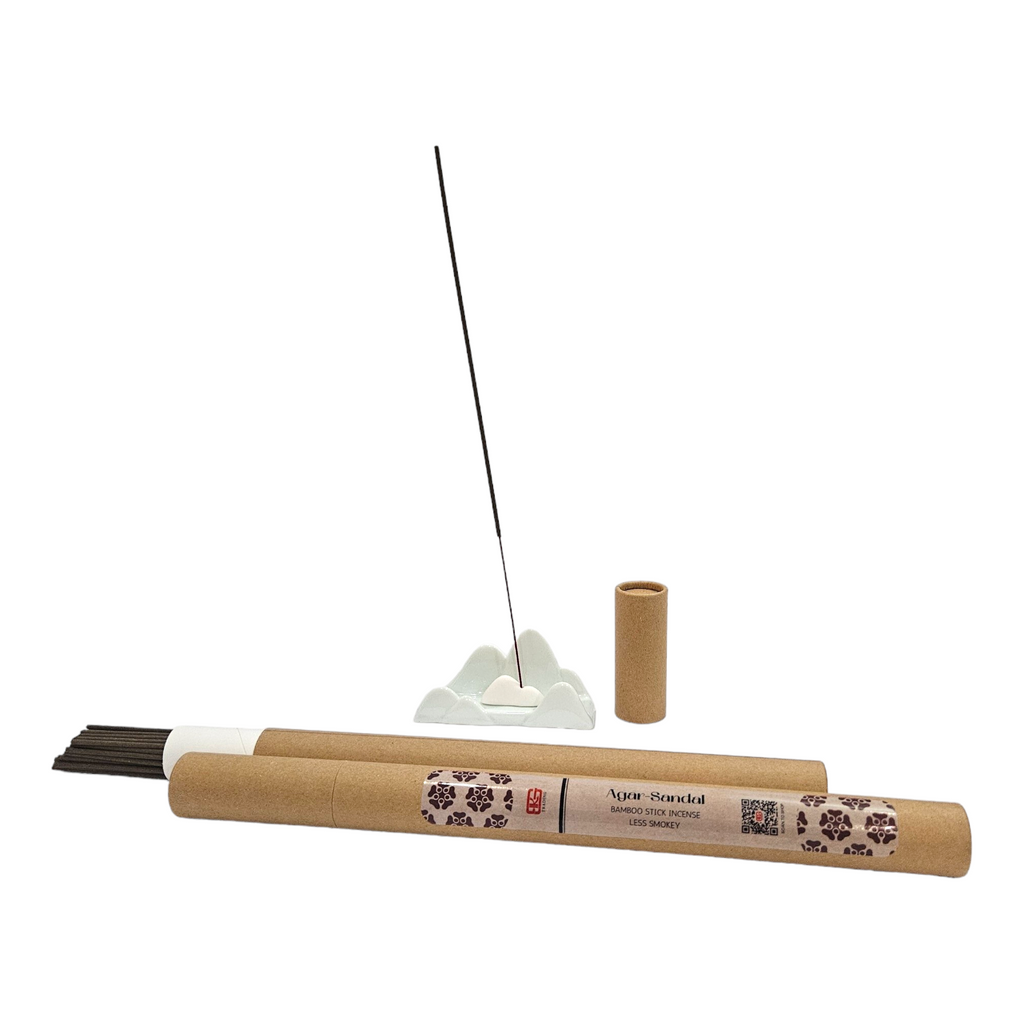 Agar-Sandal Bamboo Stick Incense (Less Smoky)