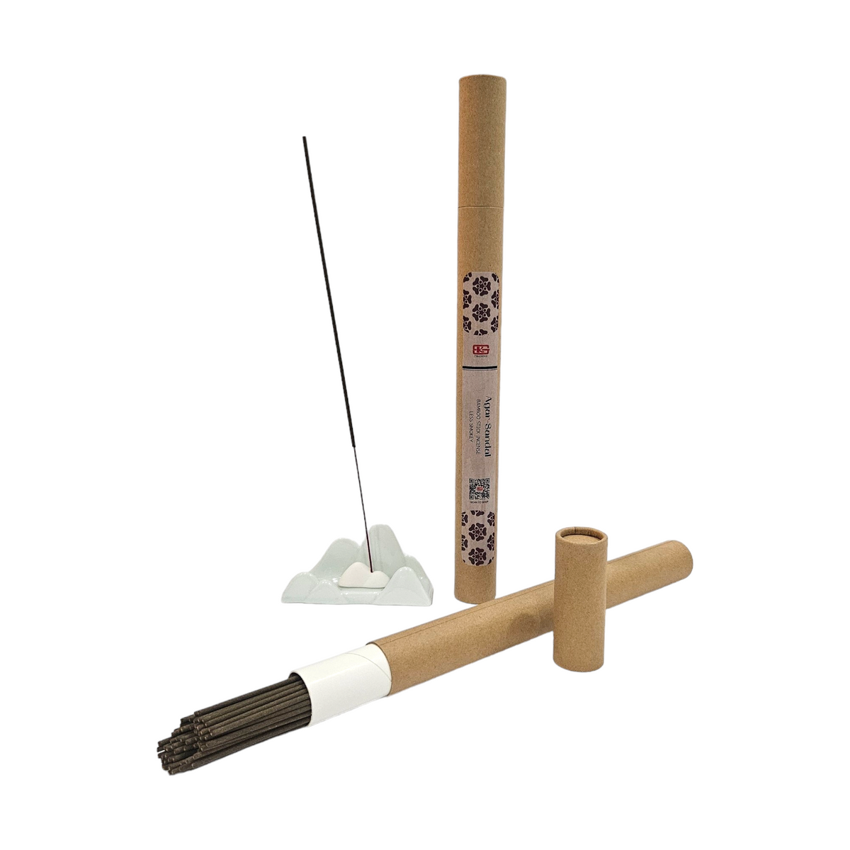 Agar-Sandal Bamboo Stick Incense (Low Smoke)