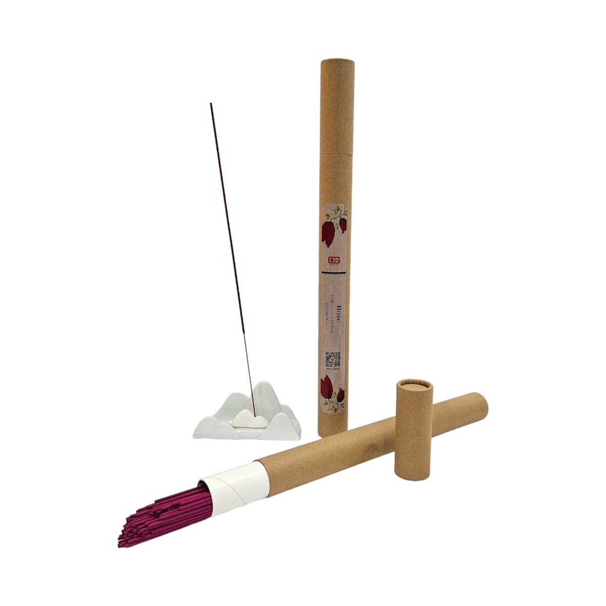 Rose Bamboo Stick Incense (Low Smoke)